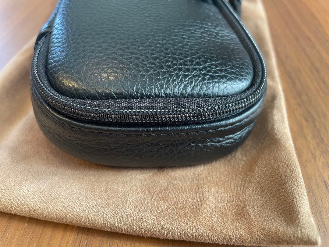 octfold ペンケース SEASAR エンボスレザー　BK オクトフォールド