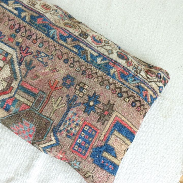 クッションカバー ヴィンテージ イラン ラグ トライバル C