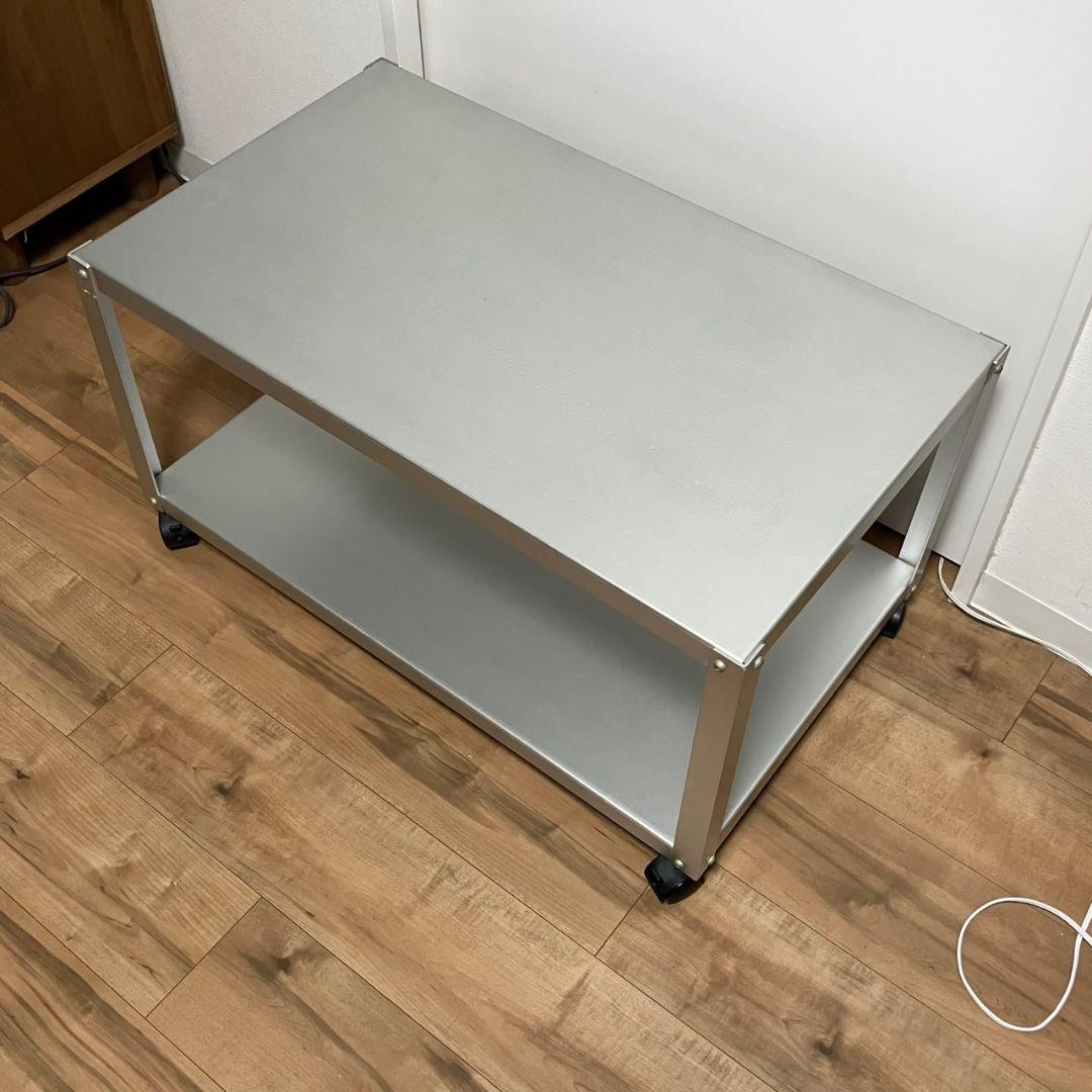 無印良品 MUJI アルミローテーブルワゴン（大）キャスター付き 廃盤品？