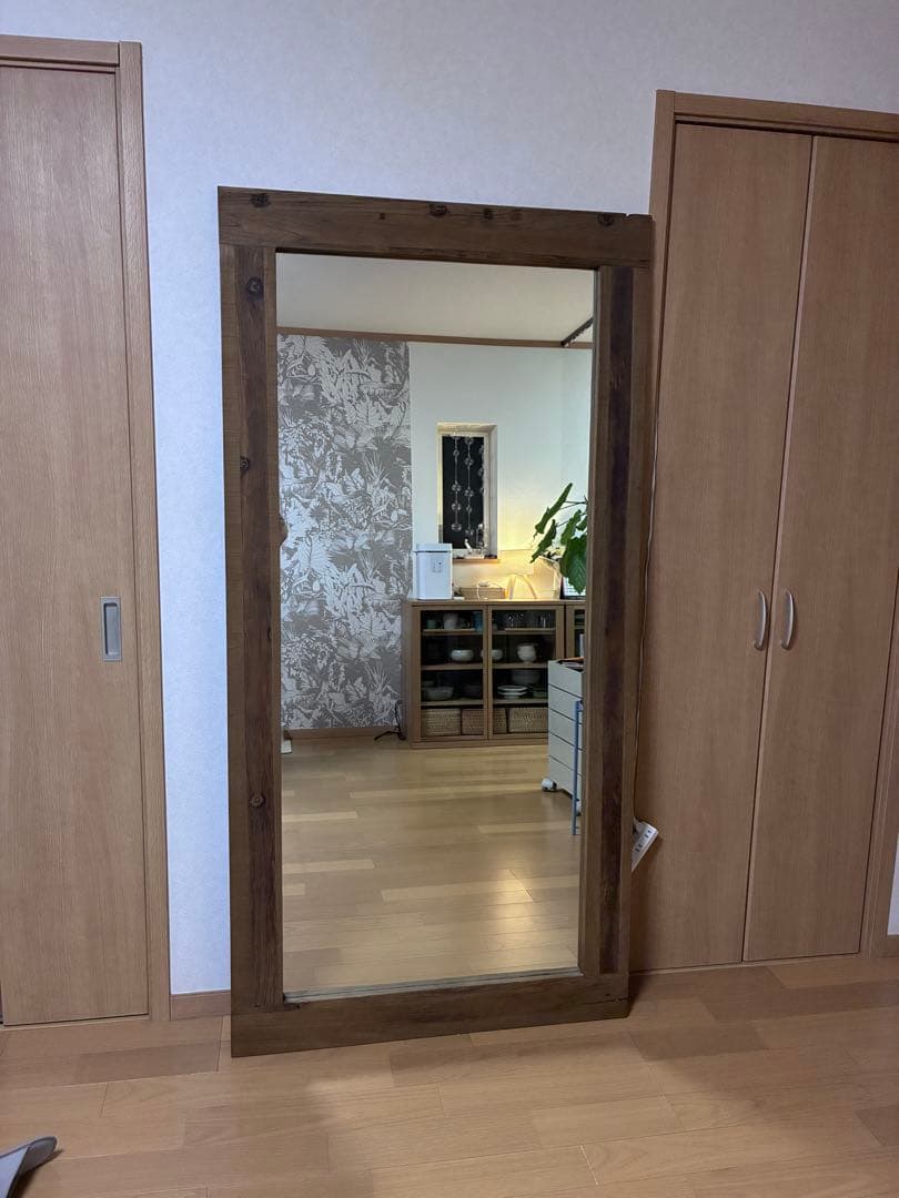 大型木製ミラー タイムレスコンフォート