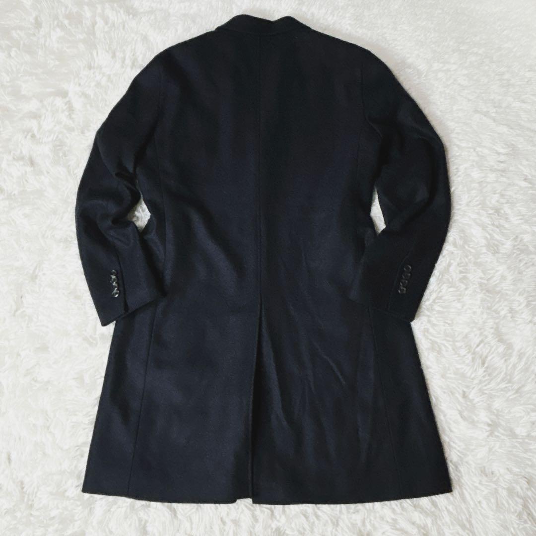 ヒルトン チェスターコート Outlast キルティング 花柄 メルトン L 黒