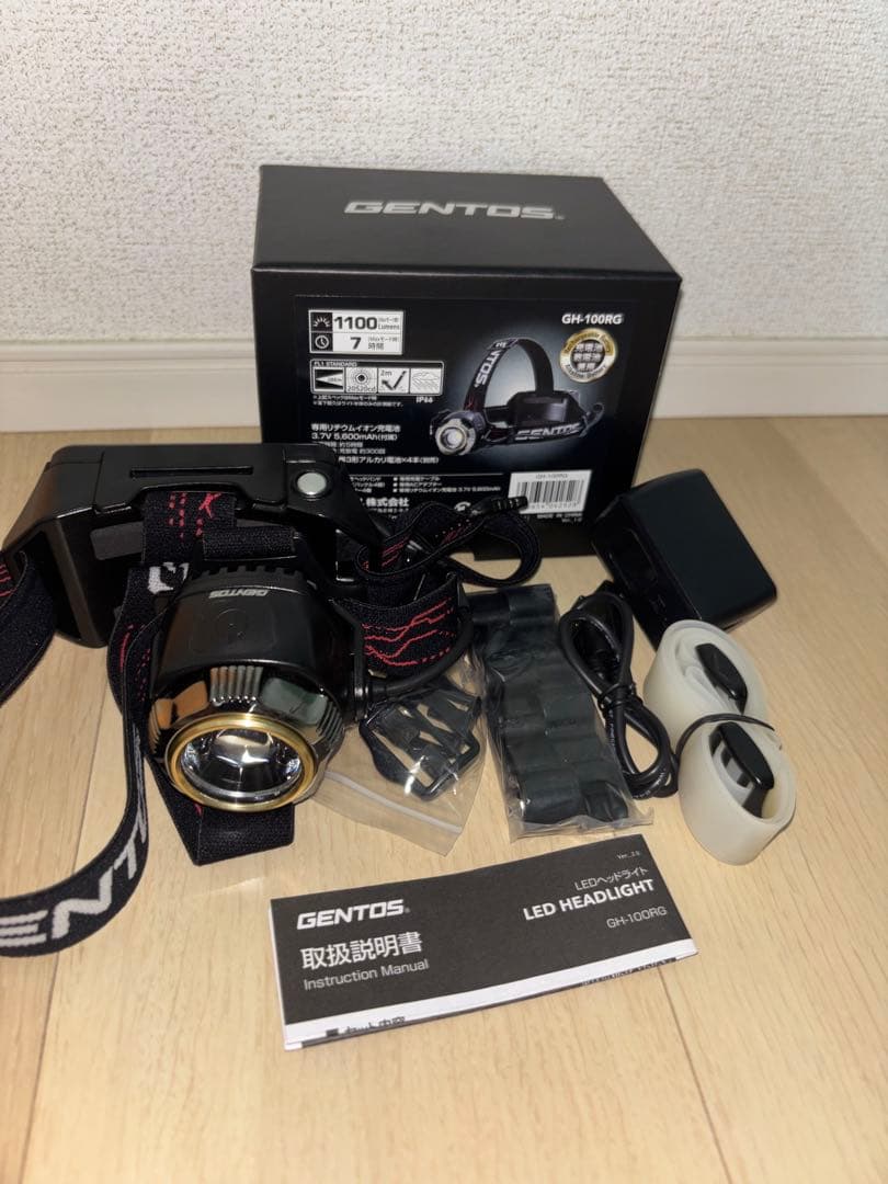 GENTOS GH-100RG ヘッドライト 1100ルーメン