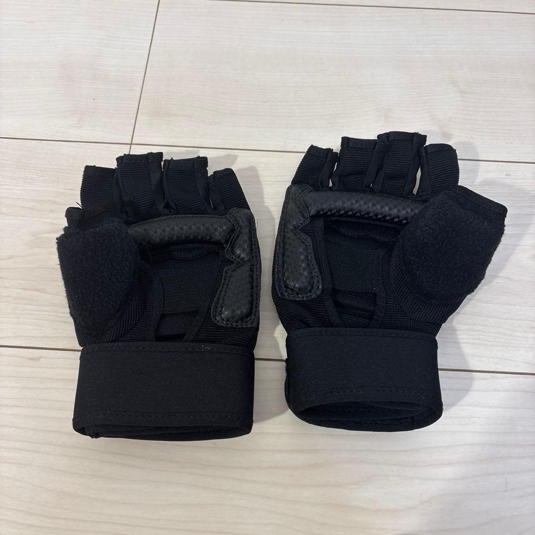 【美品】バーネススタイル キックボクシング グローブMシューズ M ブラック