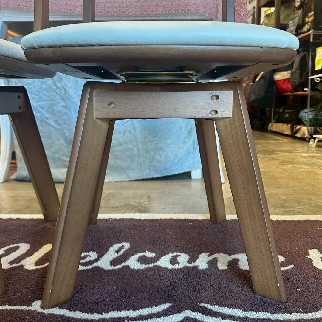 iΦ【2脚セット】NITORI ロピア２ 回転式ダイニングチェア ダークブラウン