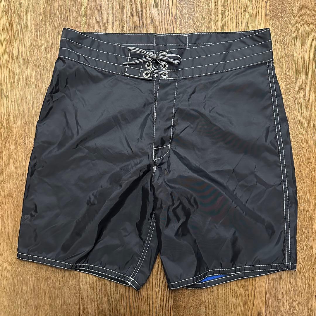 【新品】BIRDWELL / バードウェル ボードショーツ 黒 USA製