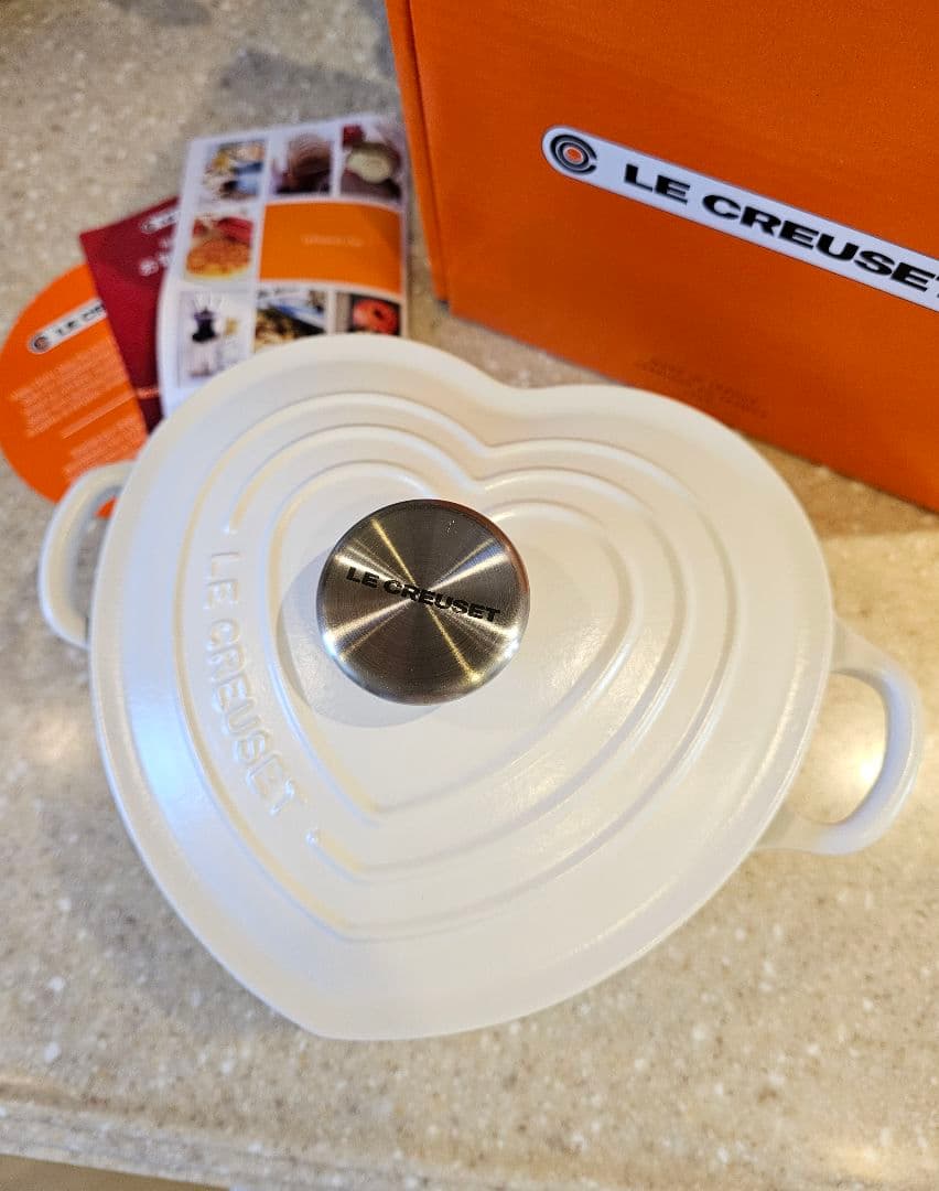 新品 ハートココット 鍋 20cm ル・クルーゼ コットンホワイト