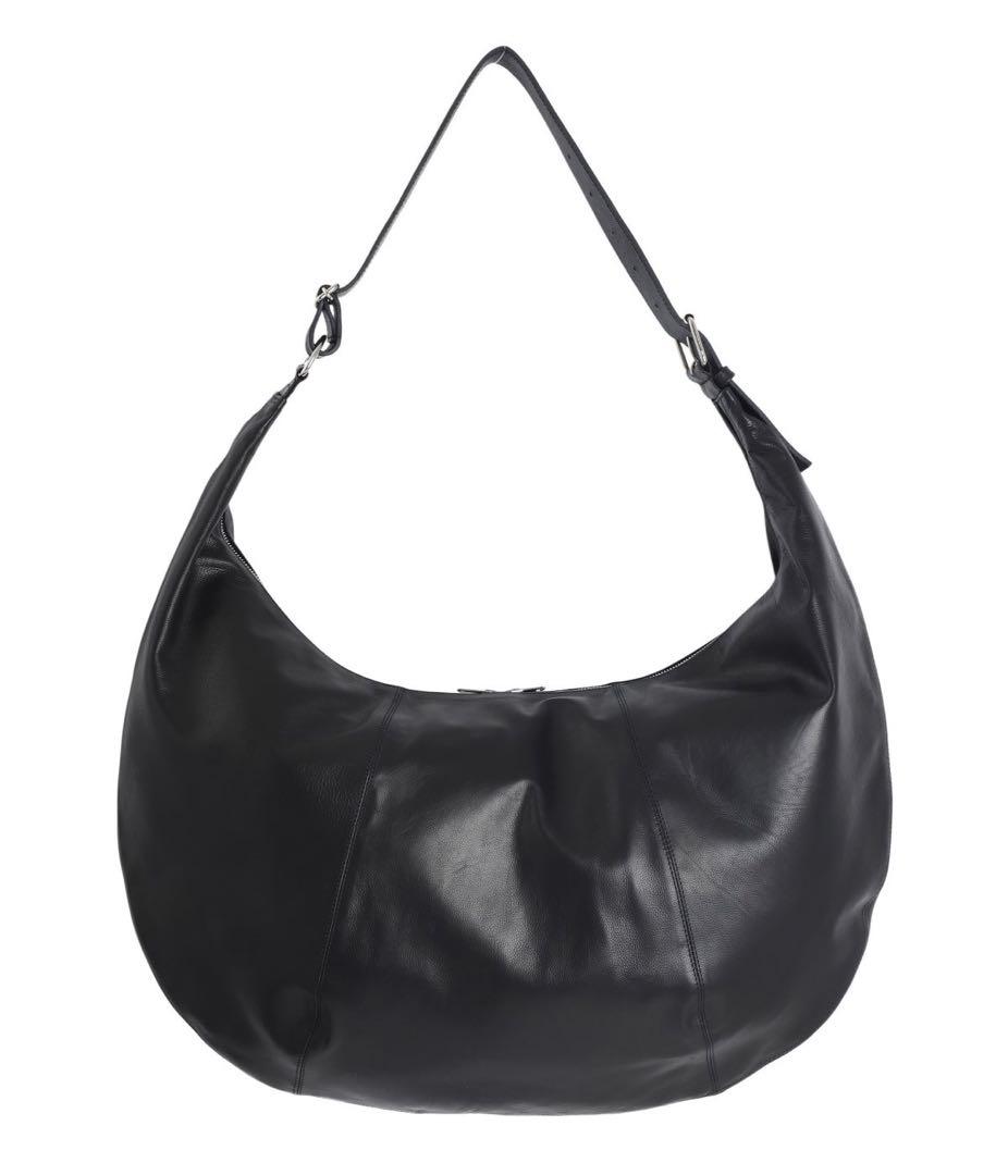 バッグ YOKE Carf Leather Circle Bag BLACK