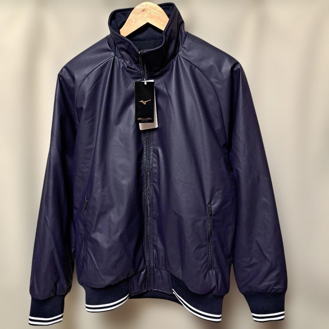 新品タグ付き！ミズノプロ 読売ジャイアンツモデル グラウンドコート ネイビー L
