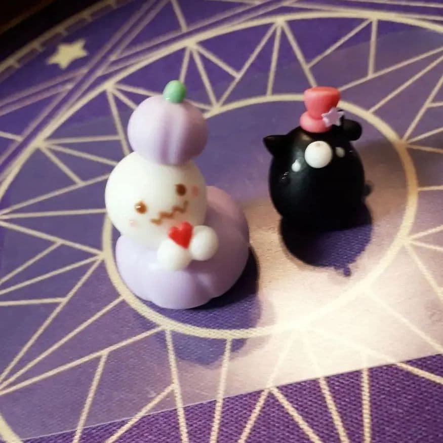 カボチャからお化けちゃん&黒猫