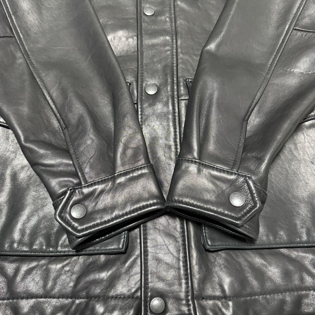 EDDIE BAUER 00's ラムレザー レザーハーフコート