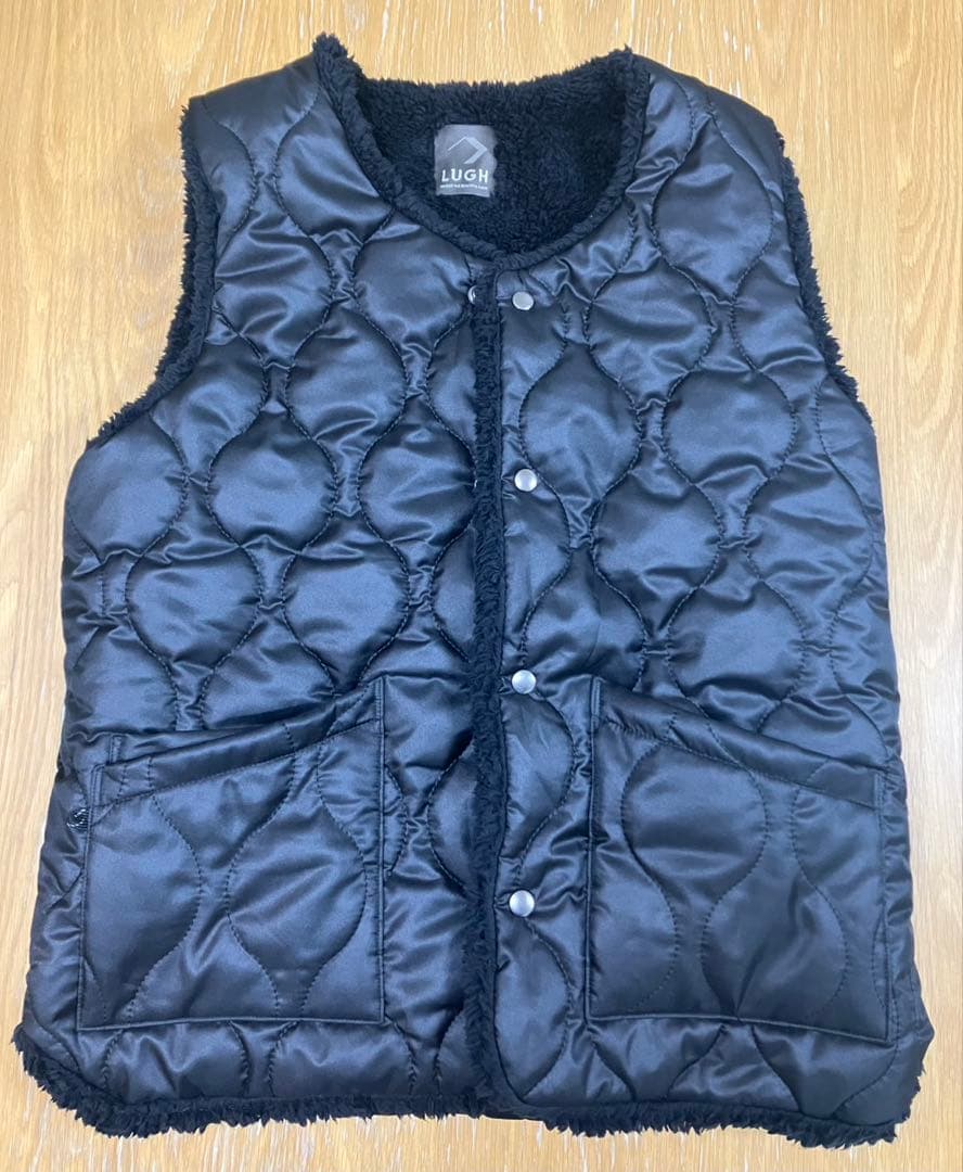 LUGHウォーマーベスト ショート レギュラーフィット ミッドナイトブラック