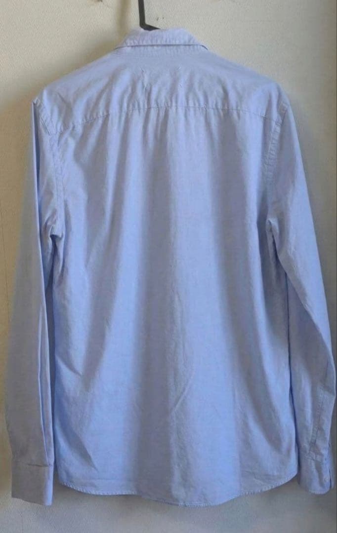 メゾンマルジェラ ワイシャツ 四つタグ 48 サックスブルー