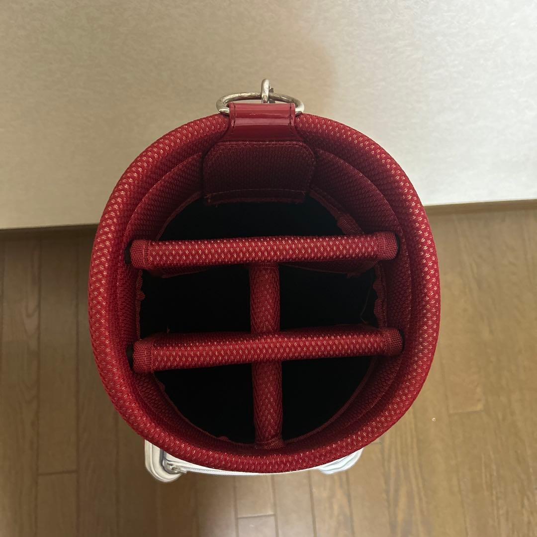 FILA キャディバッグ ホワイト/レッド/ブルー