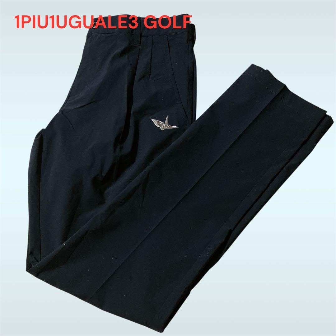 美品　1PIU1UGUALE3 GOLF タックパンツXL ダークネイビー