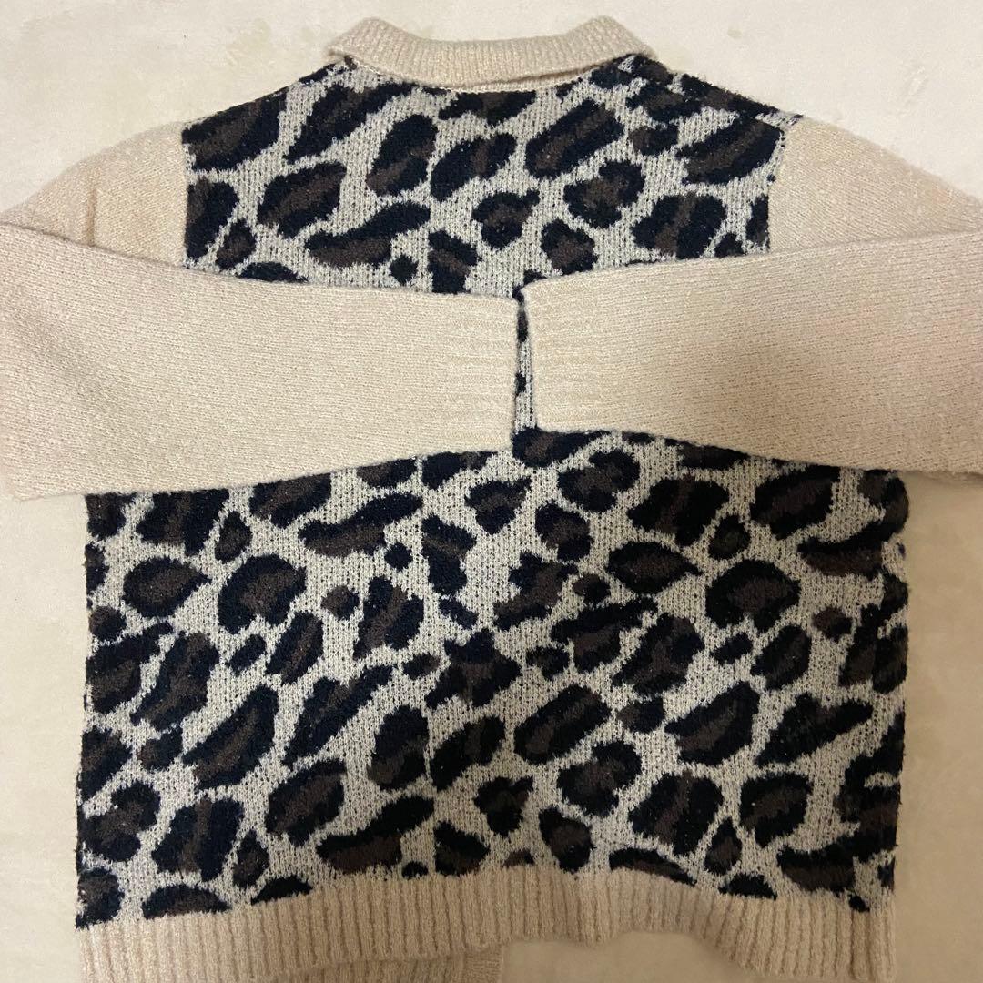トップス TTT_MSW 21AW leopard cardigan