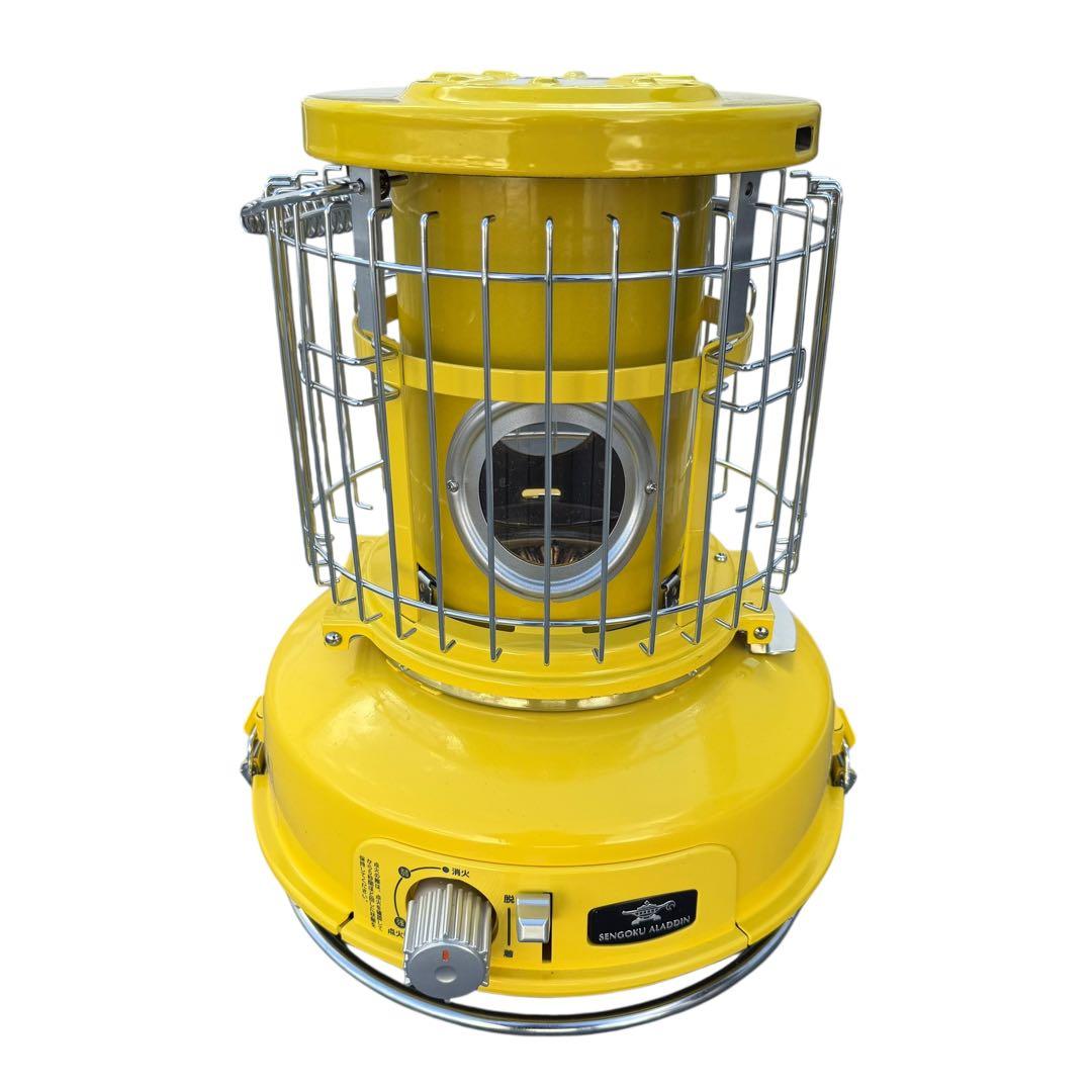 【美品】アラジン ポータブルガスストーブ イエロー SAG-BF02