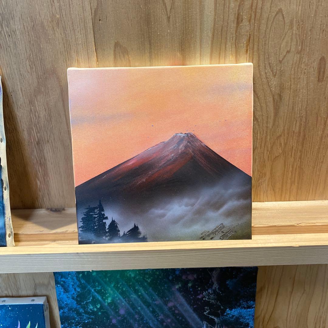 富士山スプレーアート　SSMキャンバス　　227✖︎227