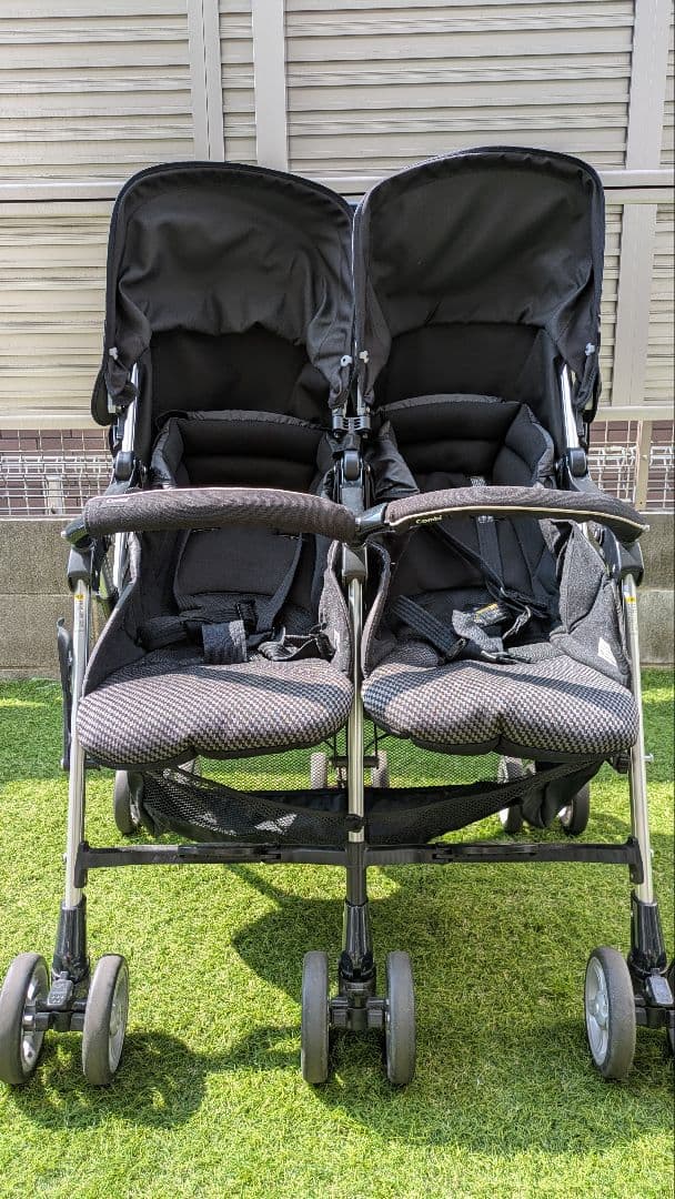 もやし　直接引取限定　コンビ　ベビーカー　ツインスピン　双子用