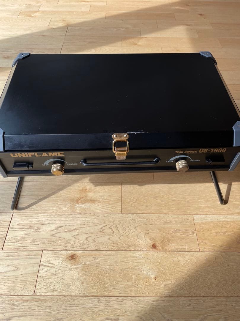 【バッグ付】UNIFLAME　ツインバーナー　US-1900　ブラック&ゴールド