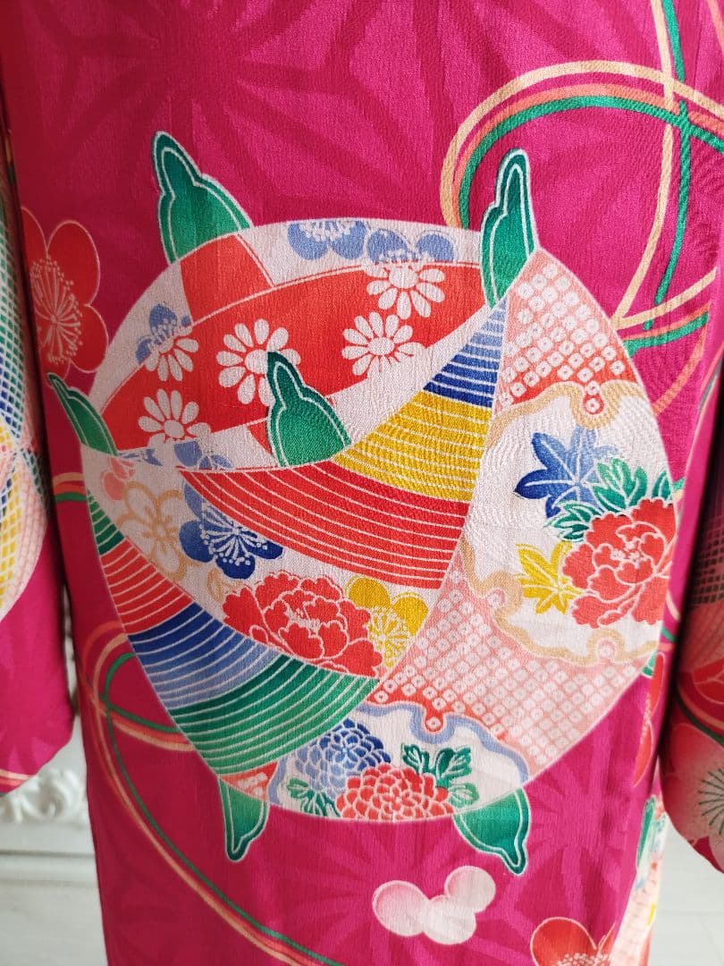 専用☆アンティーク大正ろまん☆綺麗なピンクの着物単品