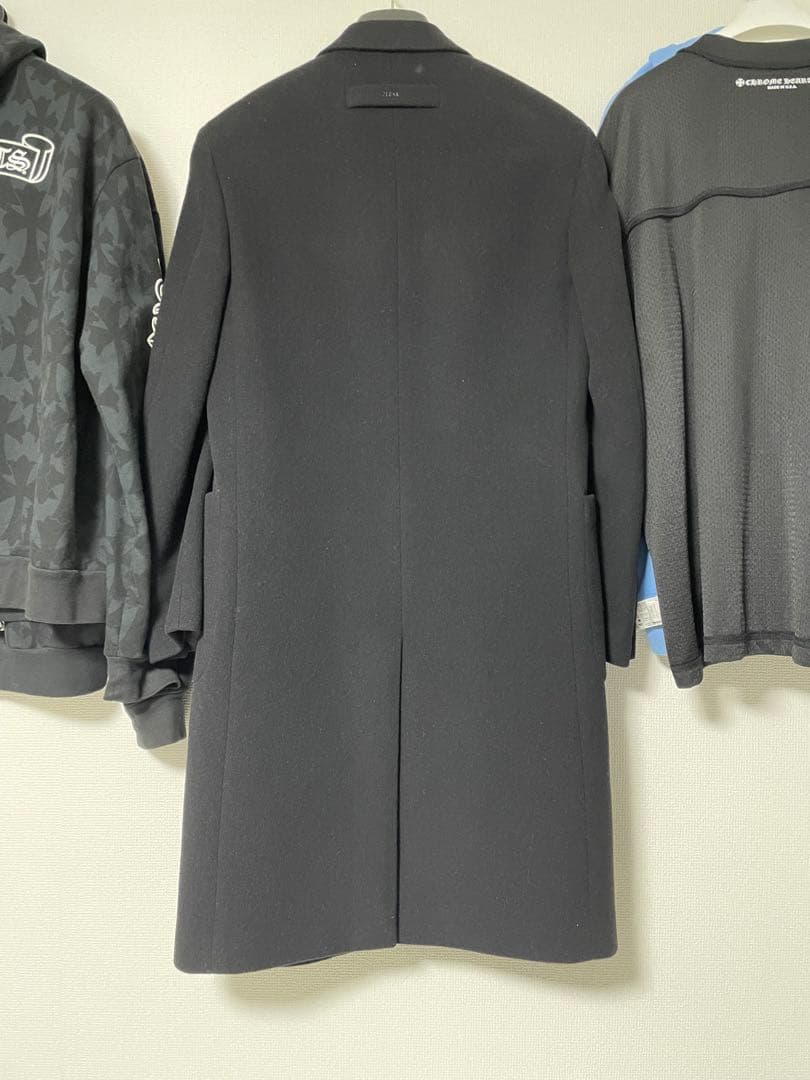 fear of god Zegna 黒 チェスターコート 46