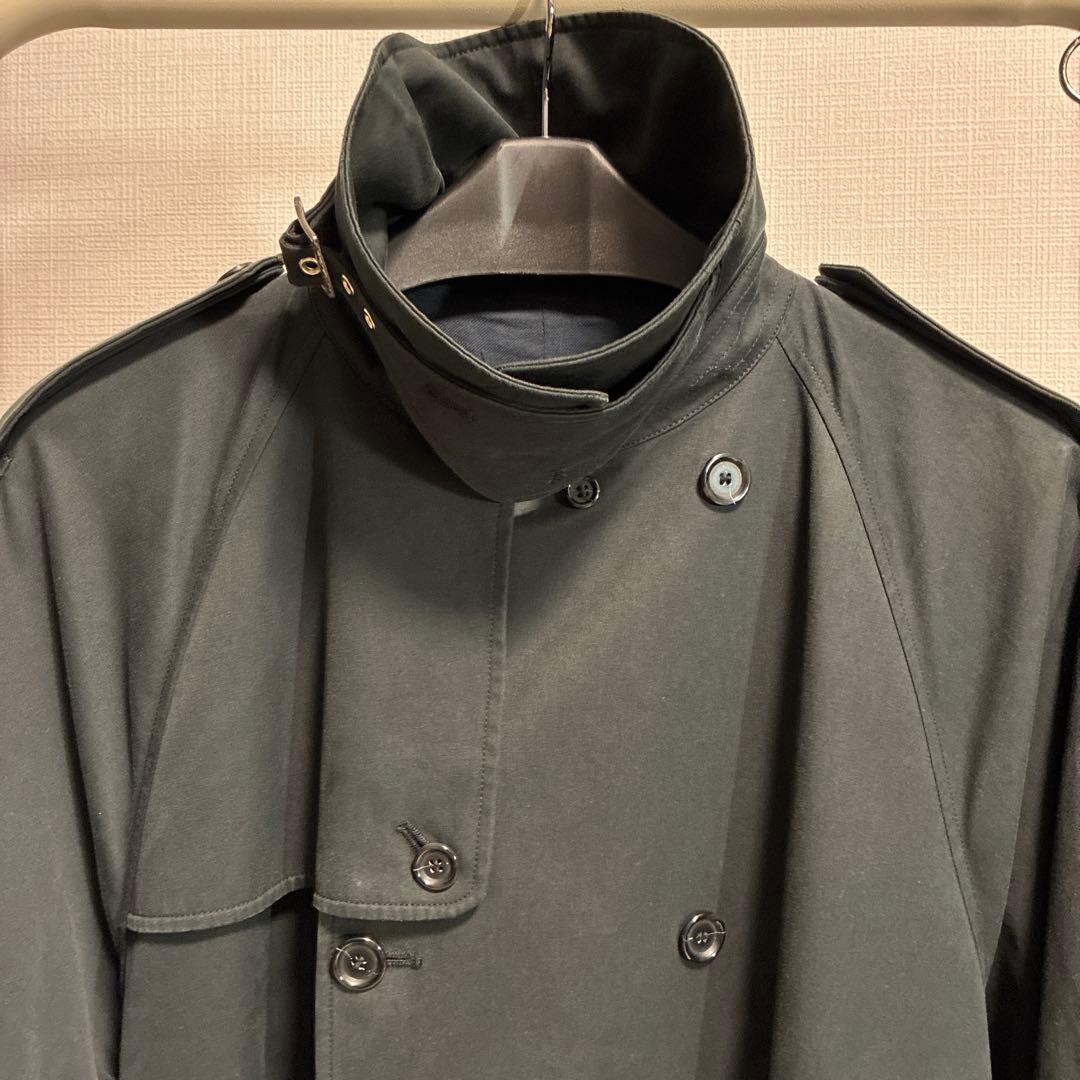ラルフローレン　ブラック トレンチコート　イタリー製　ビンテージ
