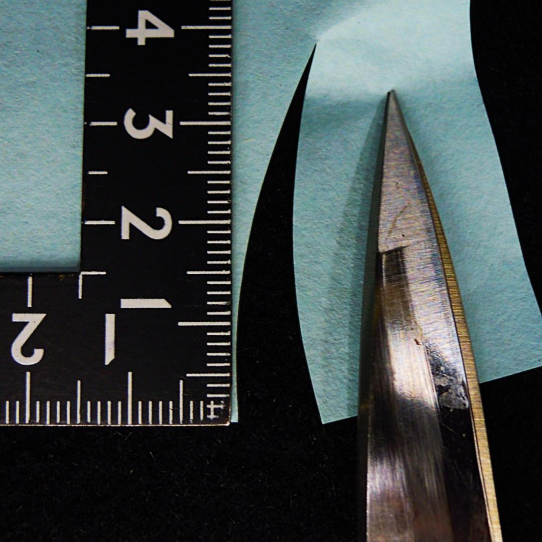 茶*爺様 安重 総火造 さつき鋏 稀少な曲刃 無銘 未使用 149mm 新店舗移