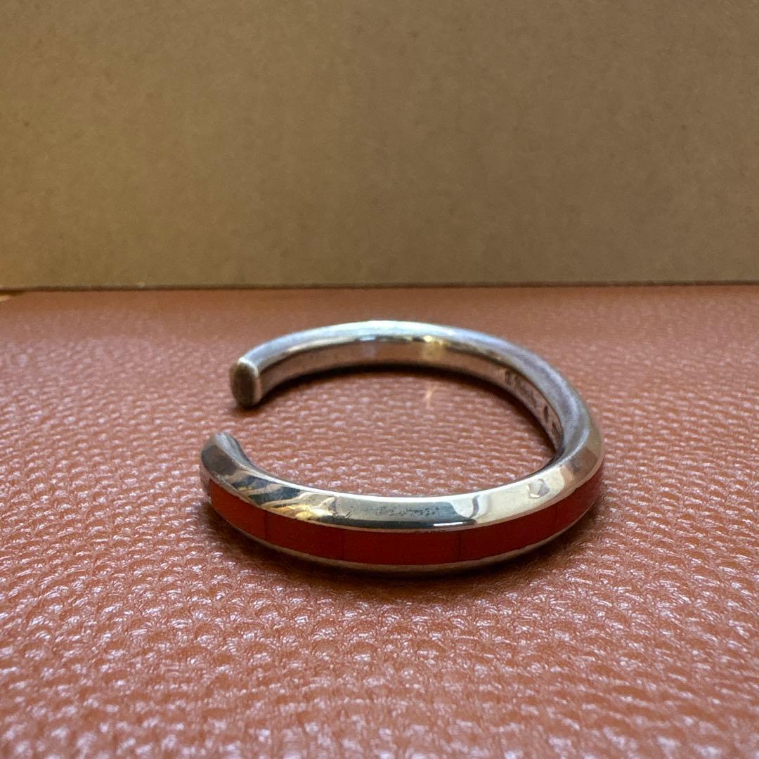 インディアンジュエリー　ズニ族 Ｊ.Ｎatachu 作　コーラル　バングル