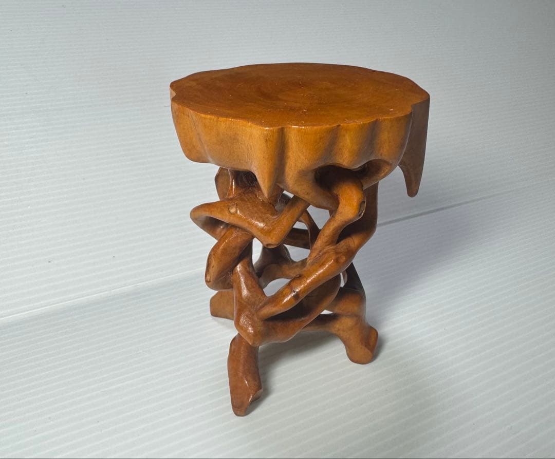 天然木 ミニ飾り台 花台 根木 置物台 盆栽 睡蓮鉢 小ぶり