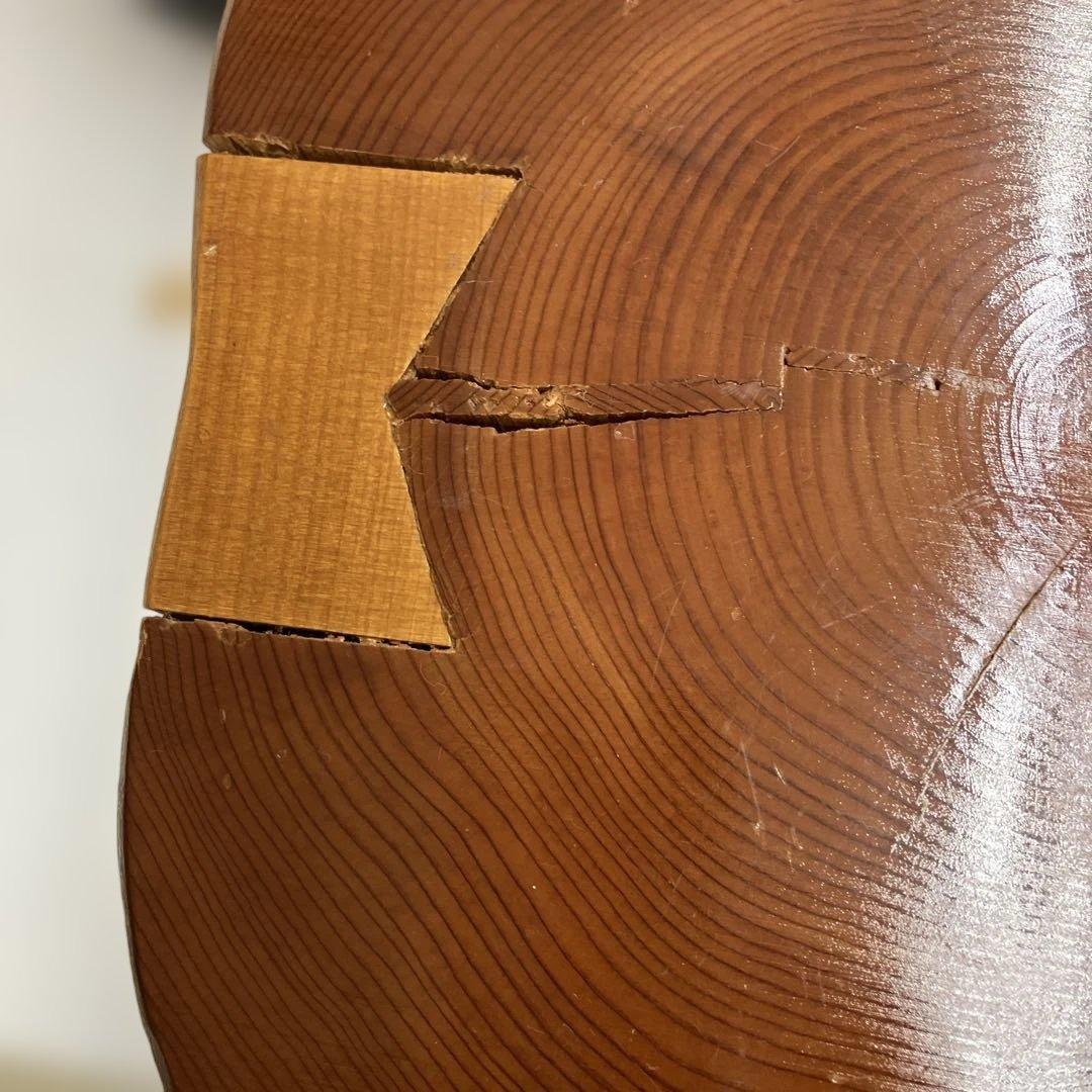 お値下げしました。さわら丸太椅子