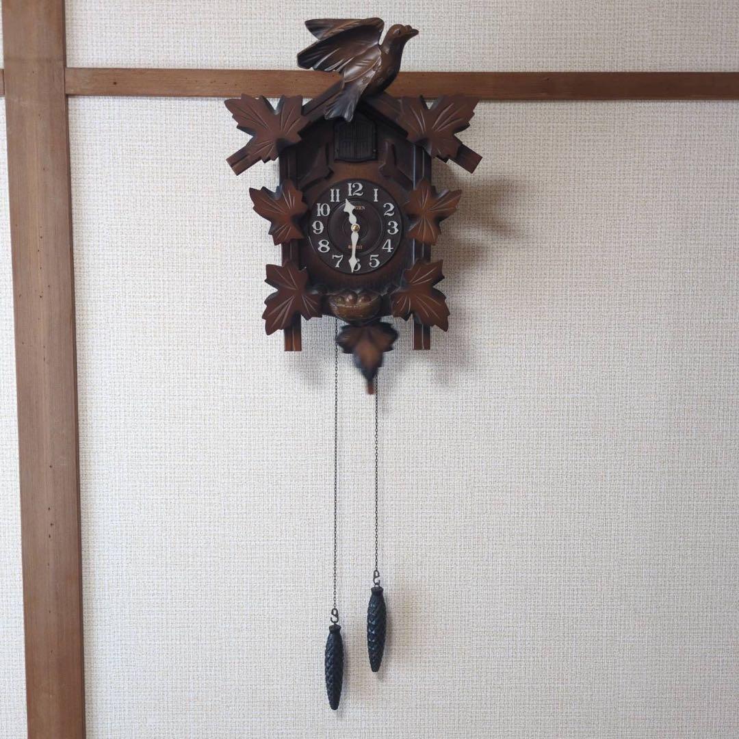 シチズン 鳩時計 4MJ209N 時計 動作確認済 修理メンテ推奨 ジャンク品