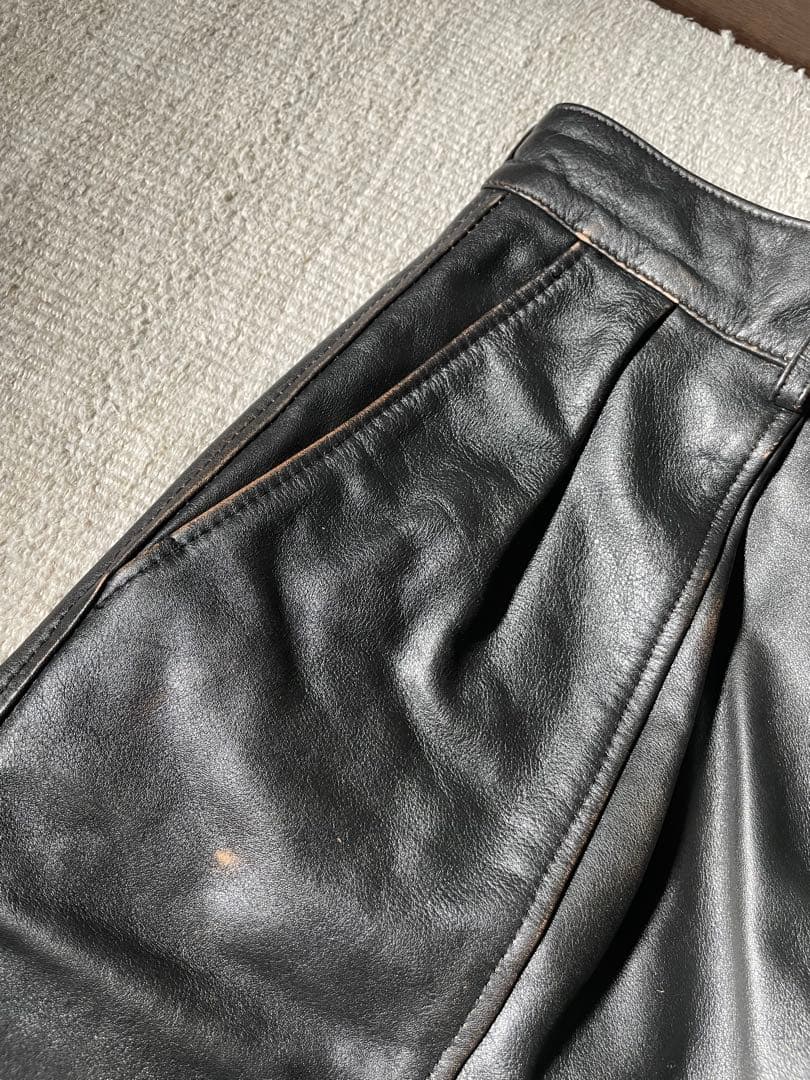 CCU レザー ブラック パンツ Size2