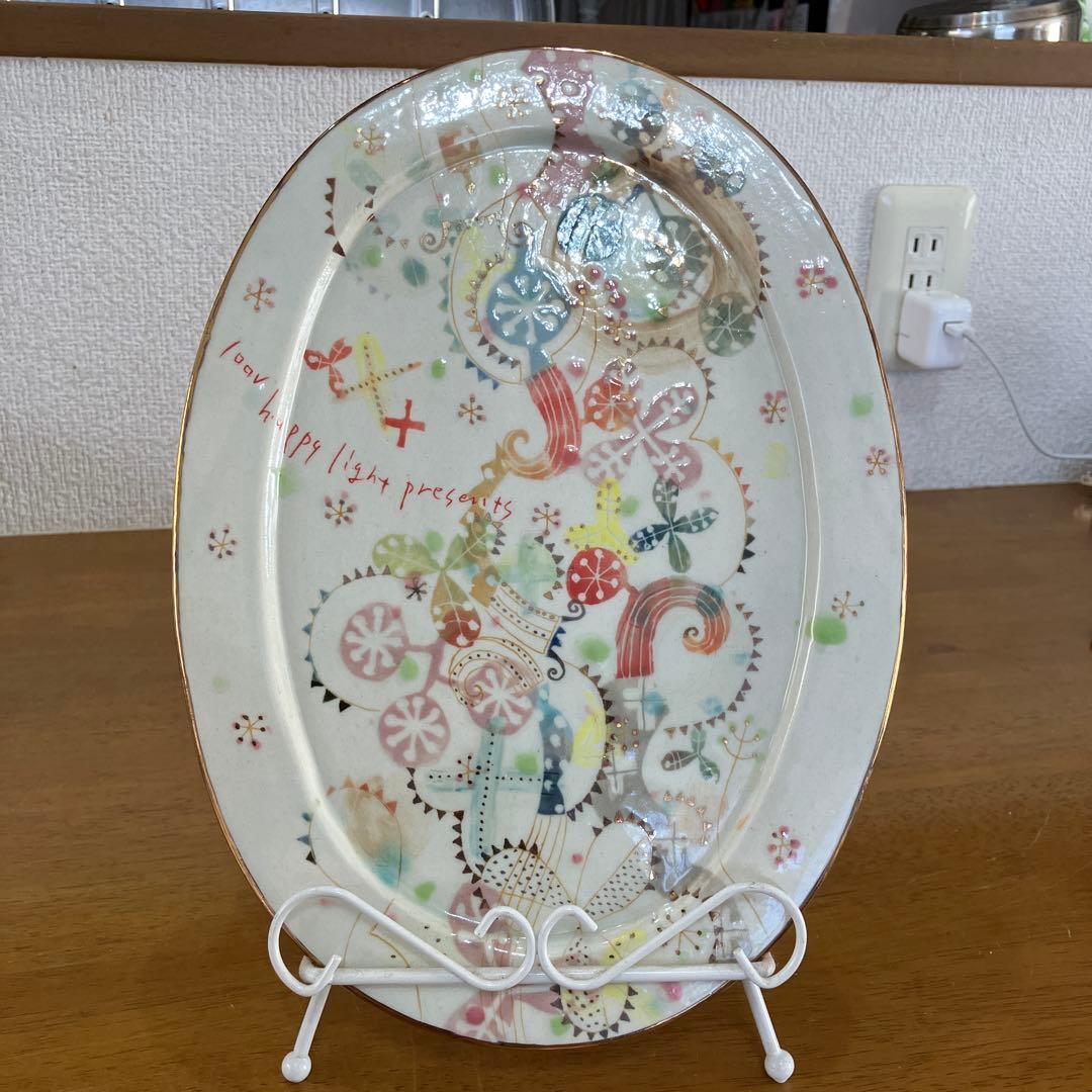 ウエダキヨアキ　絵皿