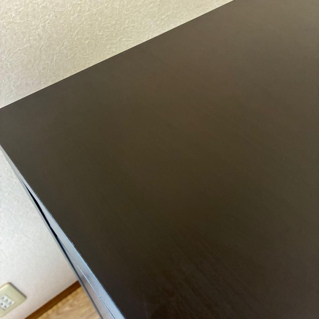 【直接引き渡し】IKEA ミッケ 黒　作業机 学習机 デスク テーブル引出し