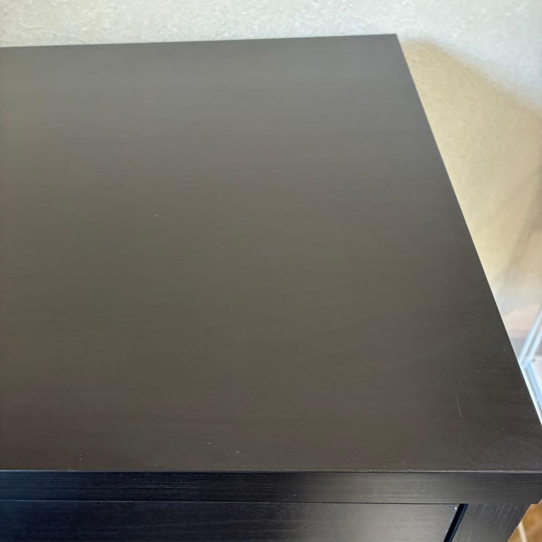 【直接引き渡し】IKEA ミッケ 黒　作業机 学習机 デスク テーブル引出し