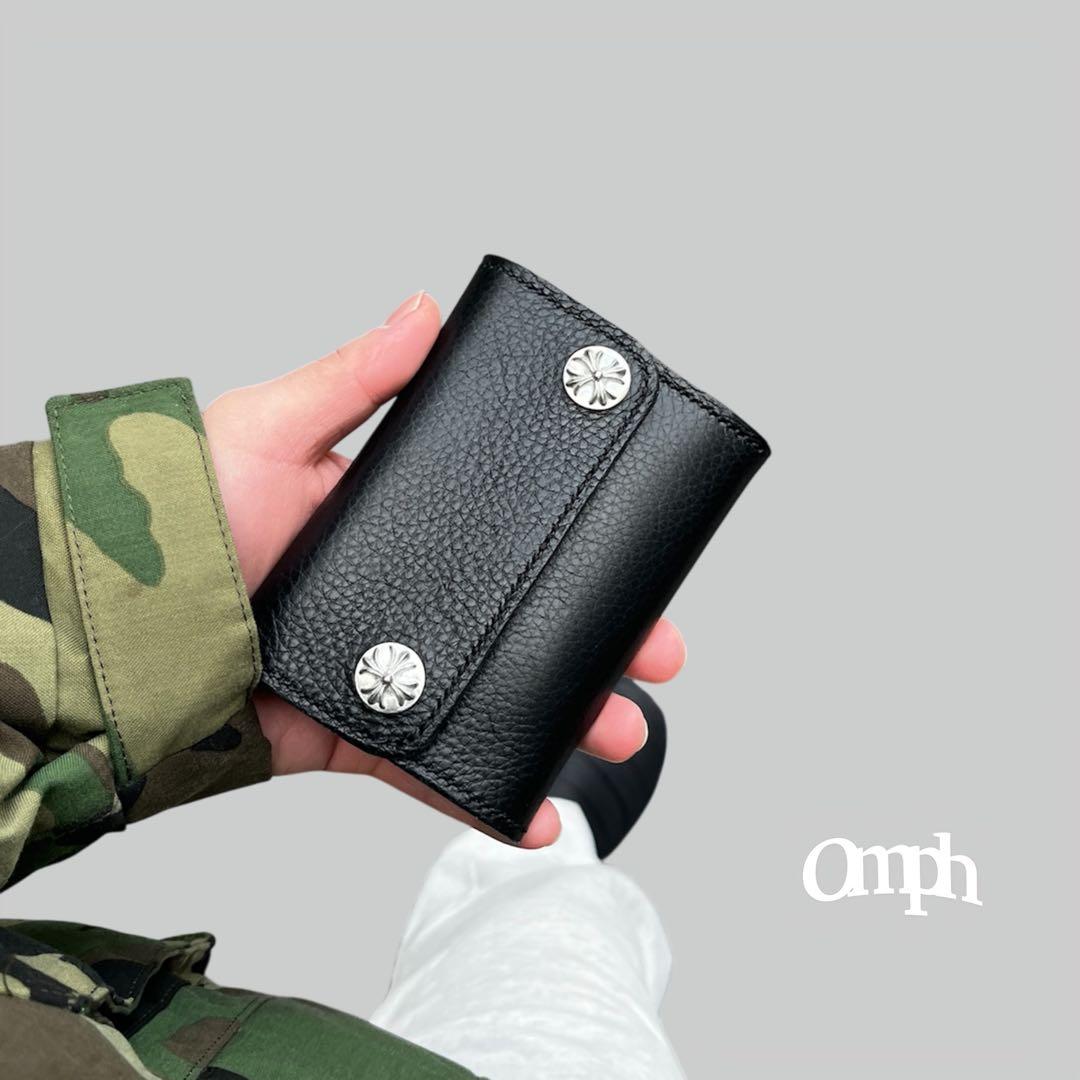 アジ　レザーウォレット　ウォレットチェーン対応