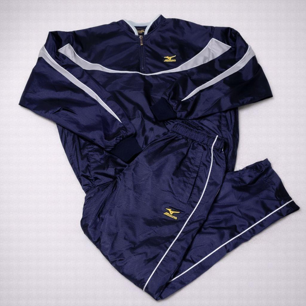 ミズノプロ ピステ 上下セット サイズO 野球 トレーニング ネイビー