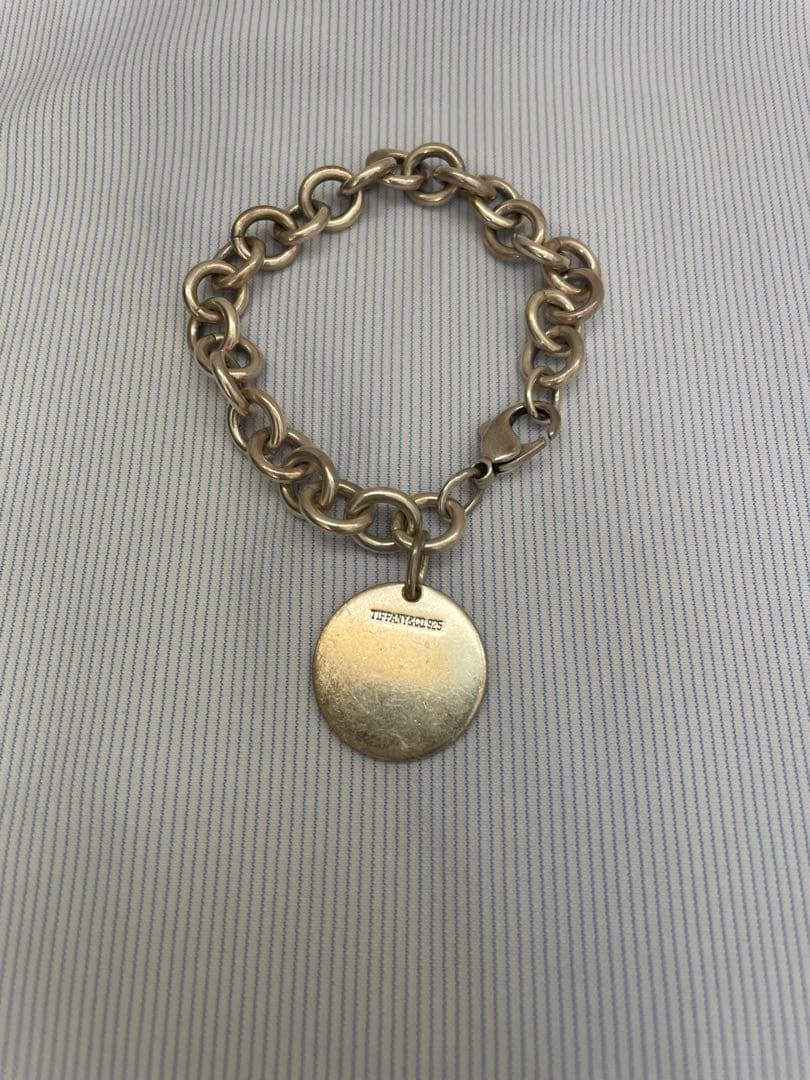 Tiffany ラウンド タグ チャーム ブレスレット