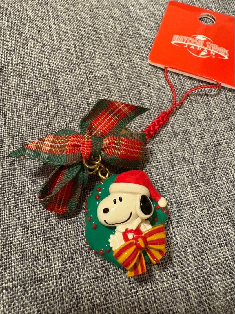 ユニバーサルスタジオジャパン　スヌーピー　ストラップ　クリスマス　USJ