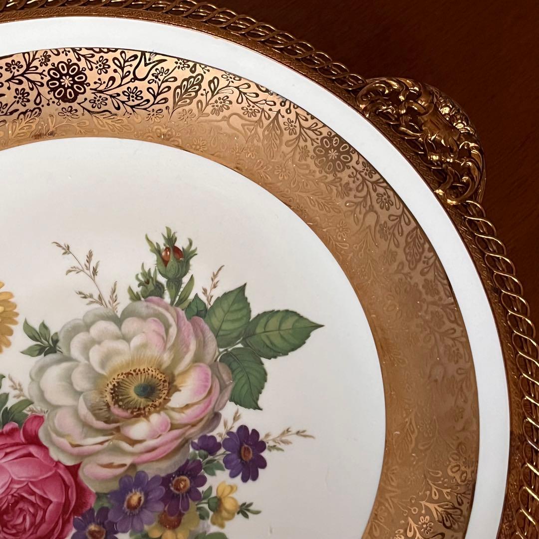 【ドイツビンテージ】ローゼンタール★フラワーブーケ★ラージコンポート