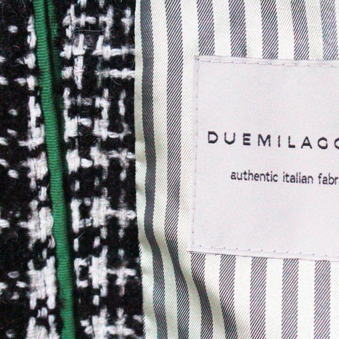 新品 定価108900円 高島屋 メランジツイード千鳥格子 チェスターコート L