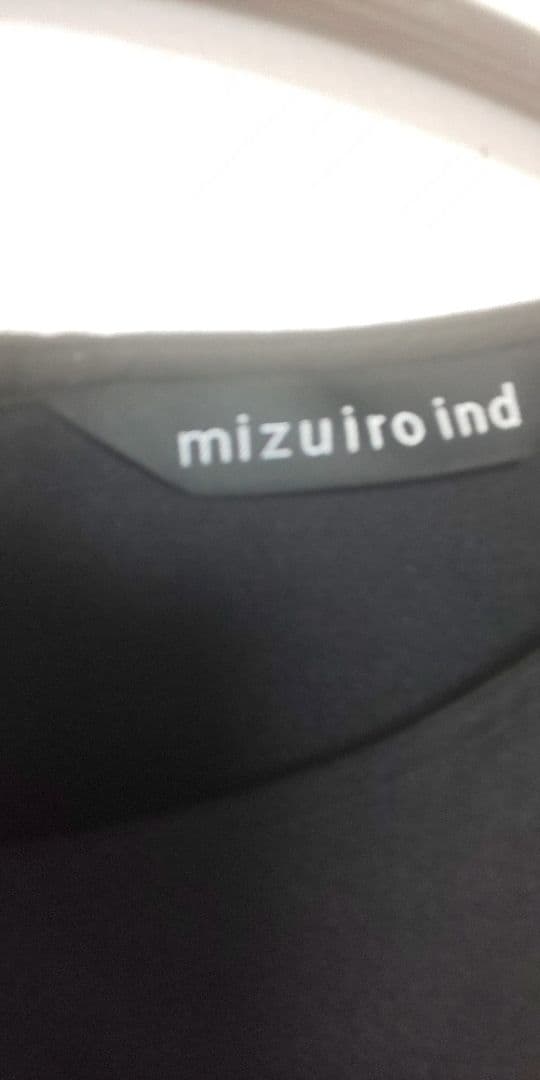 mizuiro ind ボートネックサロペット　ブラック