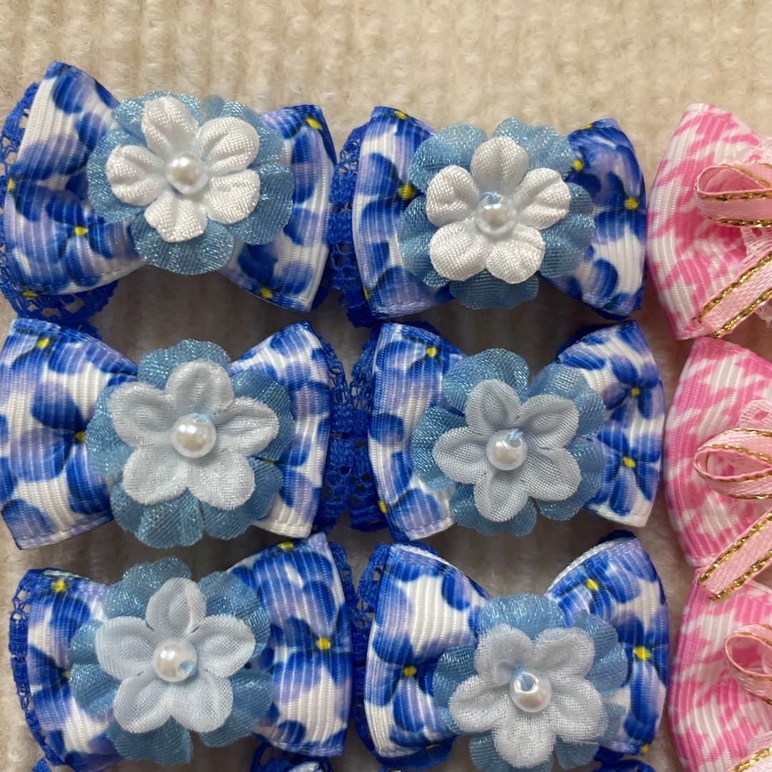 ペット用リボンお花