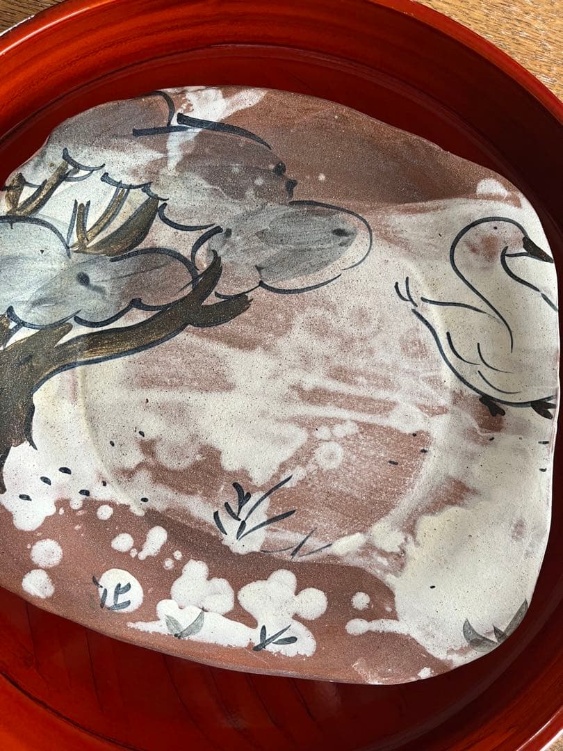 益子陶器市　作家　ムーニーともみさん　四角皿　一点物