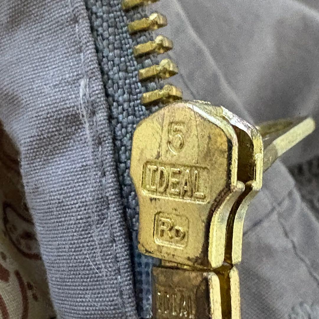 TOWN CRAFT ダービージャケット グレー サイズL 裏地ペイズリー 古着