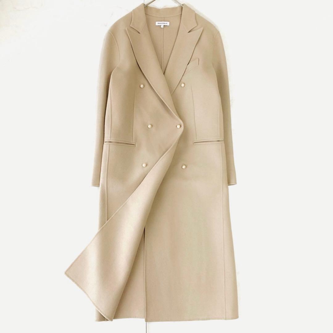 美品✨️マディソンブルー　パールボタンリバー　チェスターコート　ロング　S