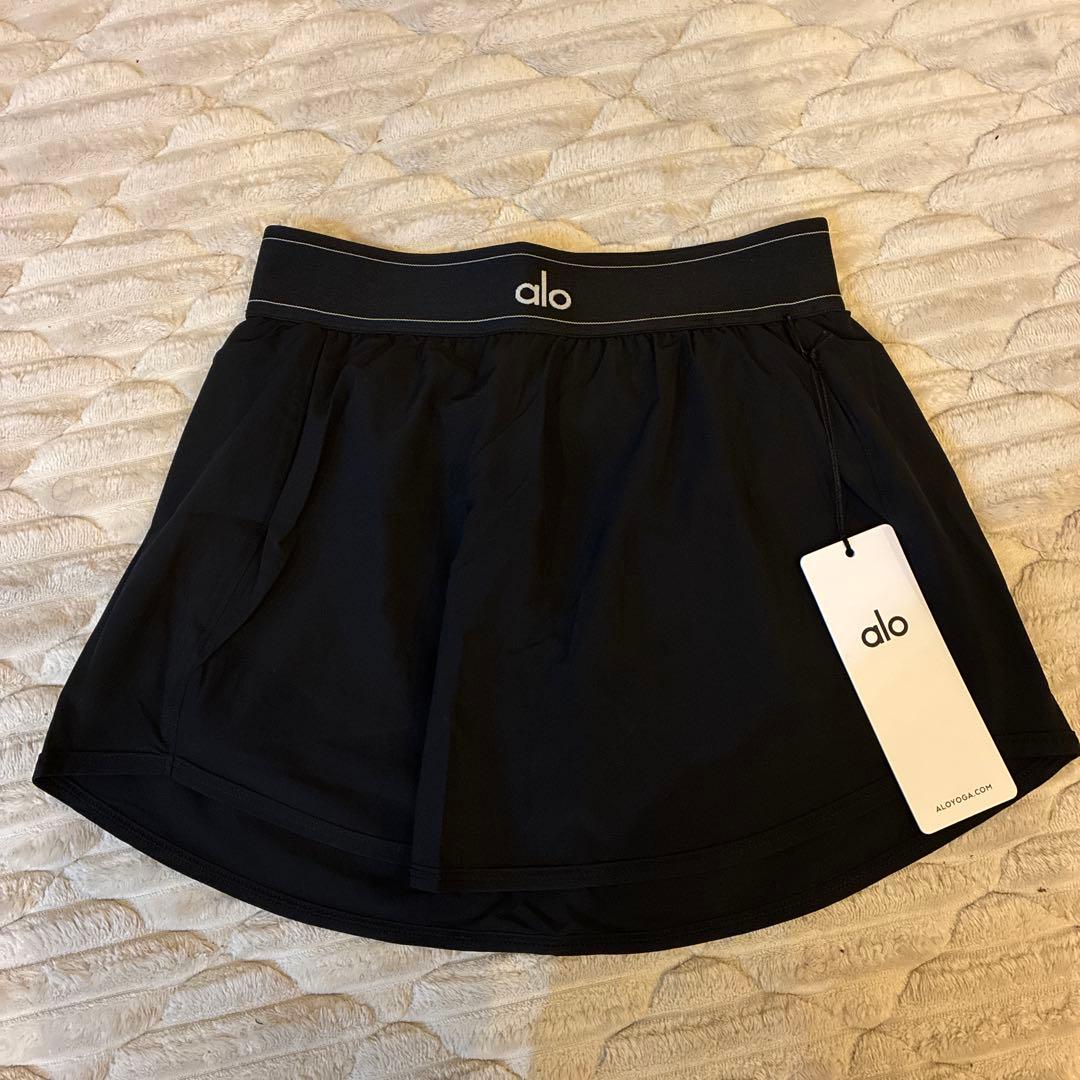 alo MATCH POINT TENNIS SKIRT XS ブラック