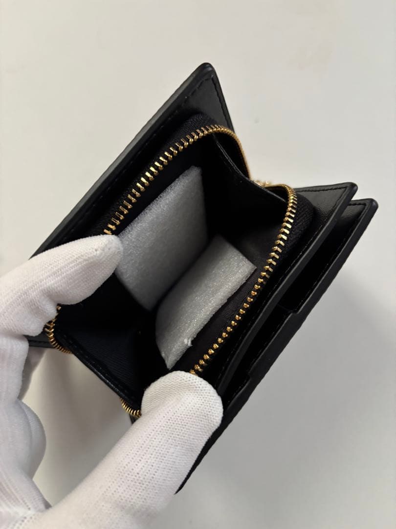 COACH 二つ折り財布 ブラック レザー