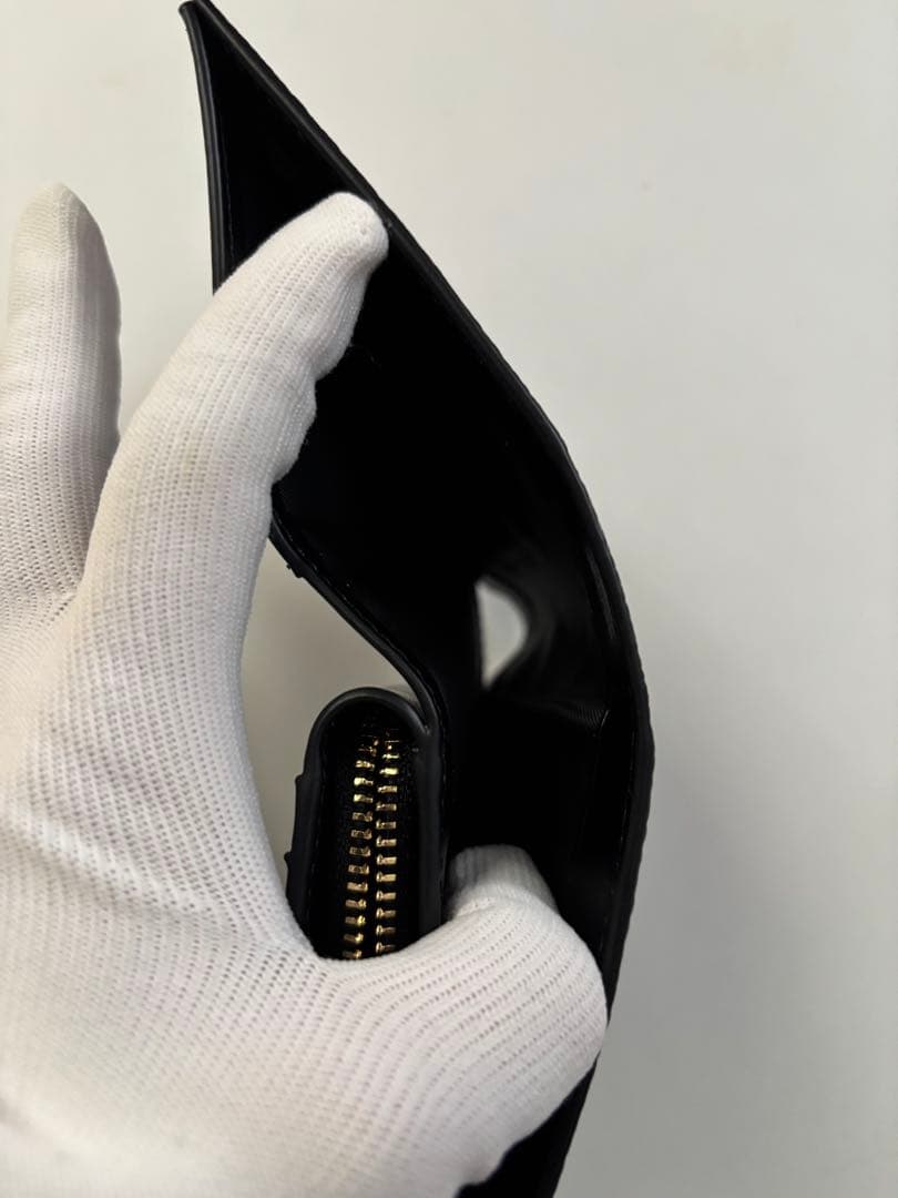 COACH 二つ折り財布 ブラック レザー