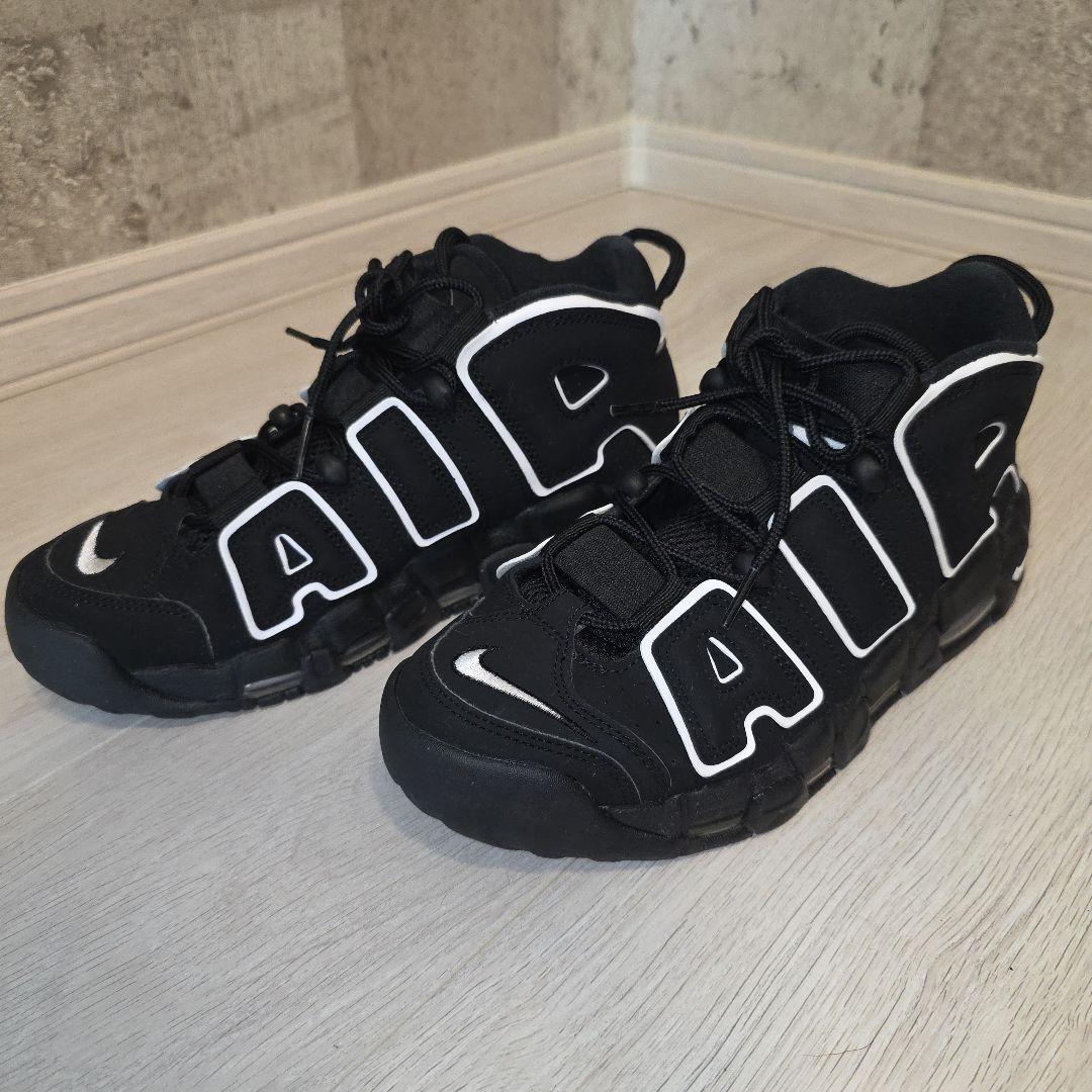 箱あり Nike Air More Uptempo ブラック/ホワイト